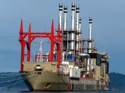 Kapal Genset Raksasa Turki Tiba di Sumut Sebelum Lebaran