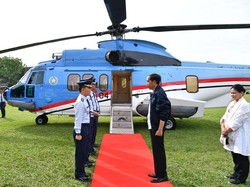 Naik Helikopter, Jokowi Datangi Makam Mahligai Barus Tapteng