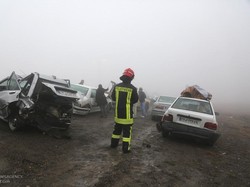 Tabrakan Beruntun 130 Mobil Terjadi di Iran