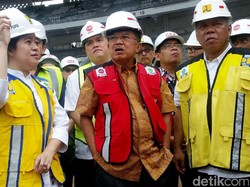 Pantau Proyek Wisma Atlet Kemayoran, JK Ingatkan Kualitas Gedung