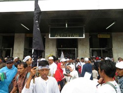 Massa Aksi 313 Mulai Keluar Masjid Istiqlal Menuju Patung Kuda