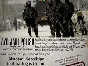 Polri Buka Pendaftaran Taruna Akpol dan Bintara Tahun Ajaran 2017