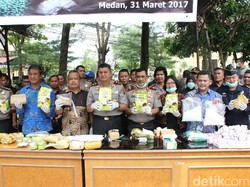 Polda Sumut Musnahkan 23 Kg Sabu, 21 Kg Ganja dan Ribuan Ekstasi