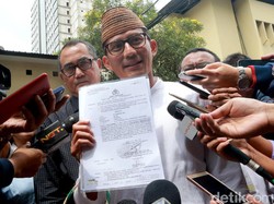Diperiksa soal Penggelapan Tanah, Sandiaga: 100 Persen Tak Terlibat