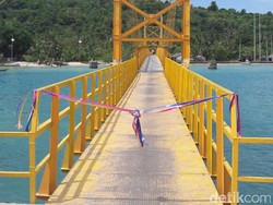 Sempat Putus, Jembatan Cinta di Bali Sudah Berfungsi Kembali