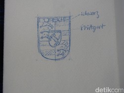 Rancangan Logo Porsche Ternyata Dibuat di Atas Serbet