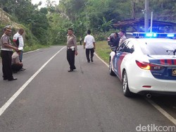 Polisi Olah TKP Kecelakaan Maut di Gunungkidul