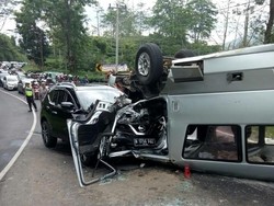 Tabrakan Beruntun di Tanjakan Emen Subang, Satu Orang Tewas