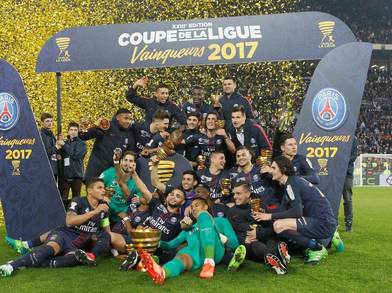 Hajar AS Monaco, PSG Juara Piala Liga Prancis Empat Kali Beruntun Hajar AS Monaco, PSG Juara Piala Liga Prancis Empat Kali Beruntun