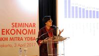 Sri Mulyani Hadiri Seminar Ekonomi Makro
