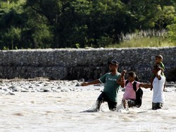 Ini Ujung Indonesia di Turiskain, di Seberang Sungai Sudah Timor Leste