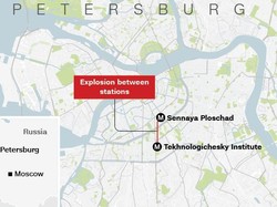 Imbas Serangan Bom, Semua Stasiun di St Petersburg Tutup Sementara