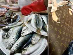Nenek di Taiwan Pakai Tas Louis Vuitton Untuk Beli Ikan di Pasar