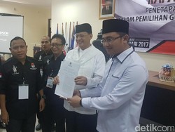 KPU Banten Tetapkan Wahidin-Andika sebagai Kepala Daerah