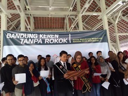 Anak Muda Bandung Deklarasi Bebas Asap Rokok