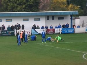 Aksi Gocekan Seekor Anjing di Tengah Laga Sepakbola