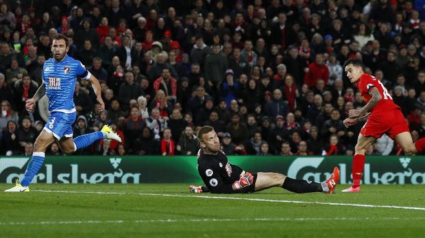 Gol Bournemouth di Menit Akhir Batalkan Kemenangan Liverpool