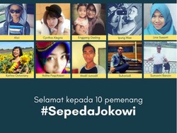 Pemenang #SepedaJokowi Diumumkan, Ini Dia 10 Namanya