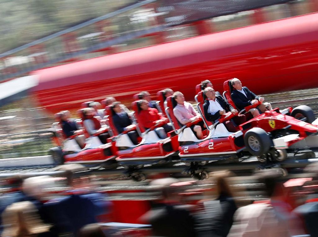 Bagai Menaiki F1, Roller Coaster Tercepat Ada di Ferrari Land Spanyol