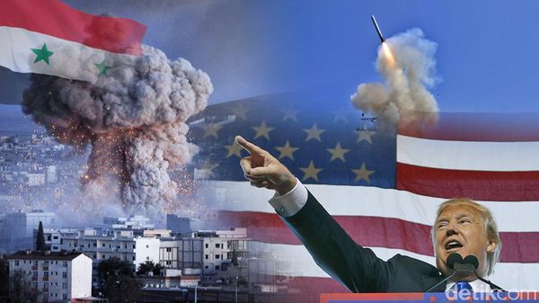 Foto-foto Viral Pelecut Trump Lepaskan Rudal