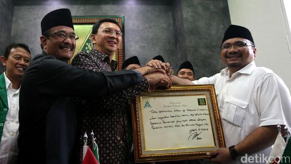 Silaturahmi Ahok-Djarot dengan GP Ansor