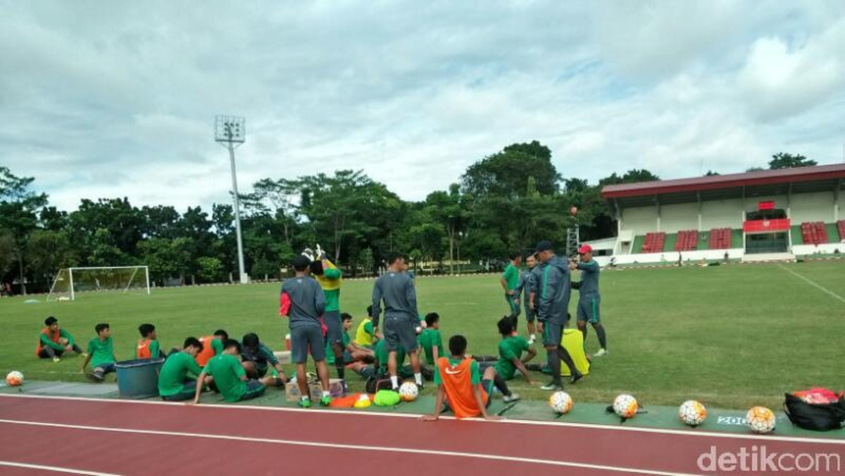 Sebuah sesi latihan timnas U-19 (Foto: Amalia Dwi Septi/detikSport)