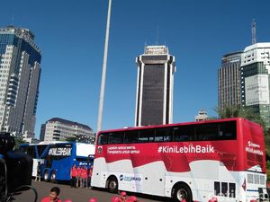 Luncurkan Bus Wisata Merah Putih, ini Pesan Khusus TransJakarta