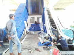 Halte Tinggi TransJ Cipulir Dipasangi Eskalator, Ini Penampakannya