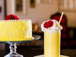 Cantiknya, Cake Vanilla dan Milkshake Bertema Beauty and the Beast