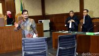 Tampil Brewokan, Choel Mallarangeng Jalani Sidang Dakwaan