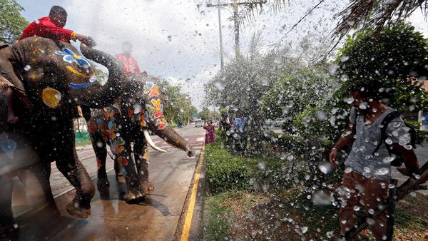 Serunya Basah-basahan di Festival Songkran