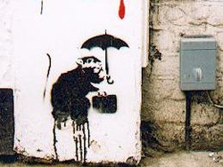 Umbrella Rat Banksy Dilelang Rp 664 Juta