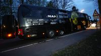 Kaca Bus Tim Dortmund Pecah Akibat Ledakan