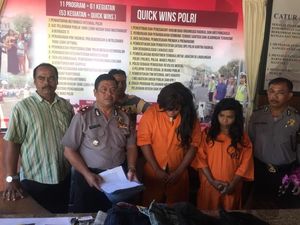 Polsek Kuta Tangkap Waria Pencuri Ponsel Turis Asing Polsek Kuta Tangkap Waria Pencuri Ponsel Turis Asing