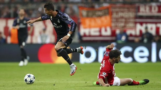 Cristiano Ronaldo sudah enam kali bertemu Bayern Munchen di Liga Champions.
