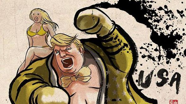 Ketika Donald Trump cs Jadi Petarung Street Fighter