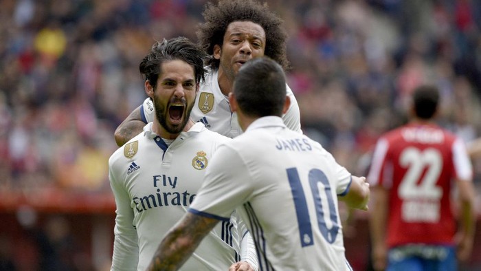Isco Gemilang, Madrid Kalahkan Sporting Gijon
