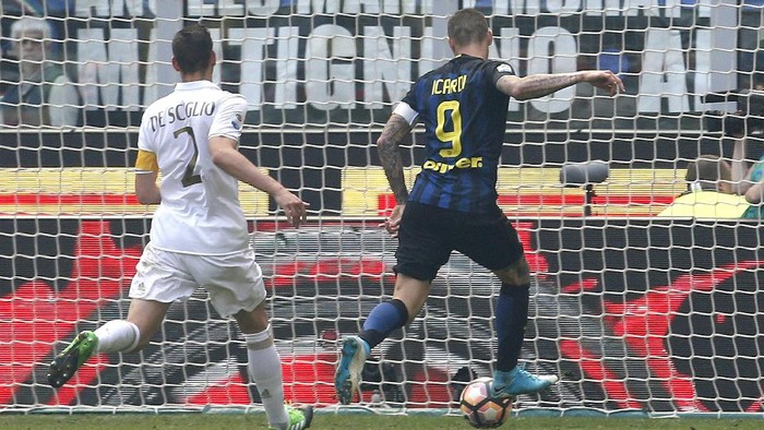 Inter Ungguli Milan 2-0 Saat Half Time