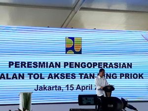 Tol Akses Tanjung Priok Resmi Dibuka Jokowi