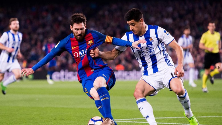 Messi Dua Gol, Barcelona Atasi Sociedad 3-2 Messi Dua Gol, Barcelona Atasi Sociedad 3-2