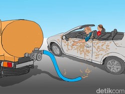 Lagi-lagi Truk Sedot WC Buang Tinja Sembarangan di Jakarta