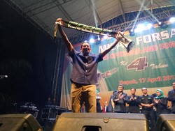 Di Depan Fans Rhoma Irama, Sandi Bicara soal Musik dan Ekonomi