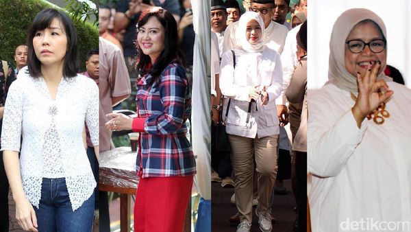 Gaya Istri Cagub-Cawagub di Pilgub DKI