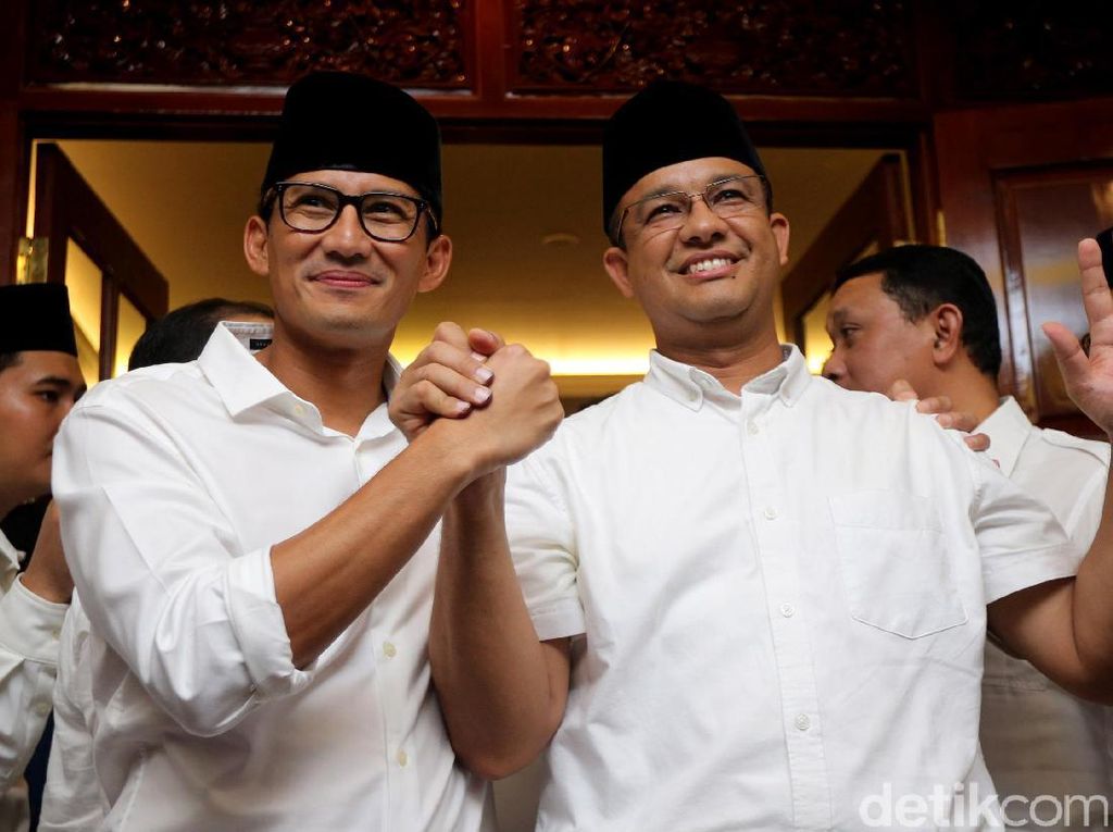 PKS Buka Peluang Duet Anies-Sandi di Pilpres 2024, Gerindra Risi PKS Buka Peluang Duet Anies-Sandi di Pilpres 2024, Gerindra Risi