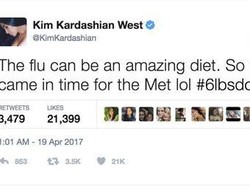 Viral, Kim Kardashian Sebut Bobotnya Sukses Turun Berkat Kena Flu