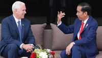 Jokowi dan Mike Pence Minum Teh Bersama