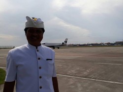 Pesawat Jet Milik Setya Novanto Diupacarakan Secara Hindu di Bali