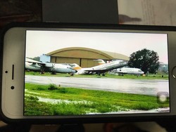 Diterjang Puting Beliung, Pesawat di Halim Ngetril