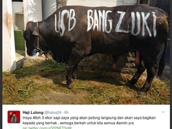 Bersyukur Anies-Sandi Menang Pilgub, Lulung Potong Sapi USB