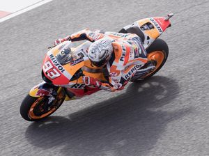 Leganya Marquez Usai Dapatkan Pole di Austin Leganya Marquez Usai Dapatkan Pole di Austin